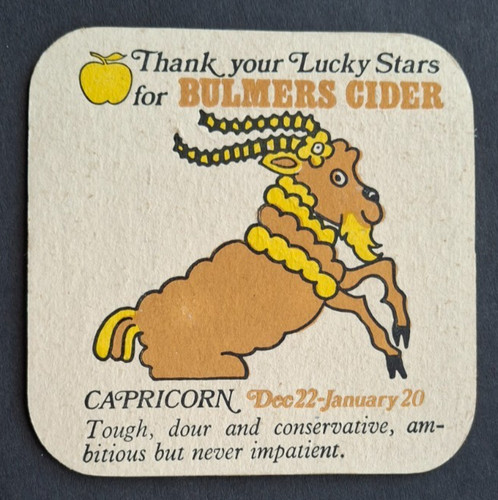 Vintage bulmers cider beer mat - vintage,