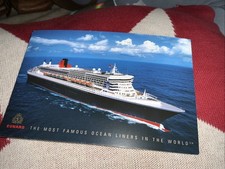 CUNARD QM2 THE MOST FAMOUS OCEAN LINERS IN THE WORLD POSTCARD
