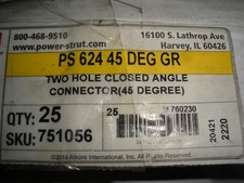 Unistrut 45 degree closed