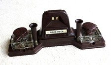 Edwardian desk tidy in