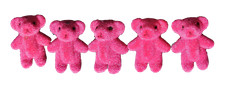 5x FUCHSIA PINK CUTE TINY