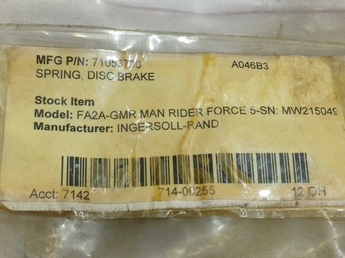 Ingersoll rand 71053730 spring - ingersoll,