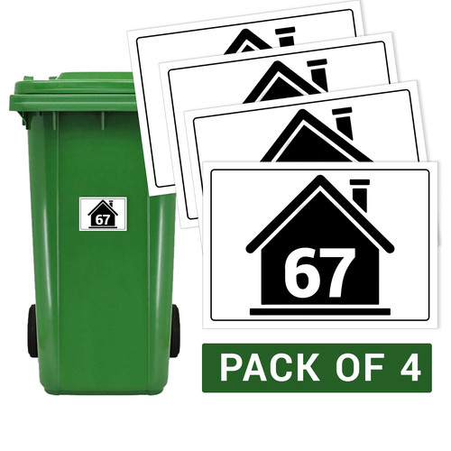 Wheelie bin stickers - wheelie,
