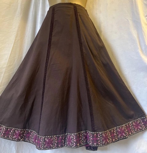 Wallis brown embroidered size - wallis,