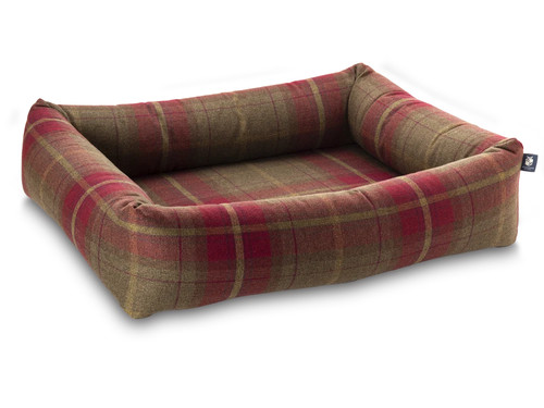 Bolster rectangular dog bed - dog,