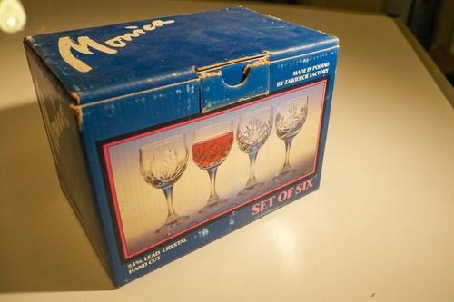 Crystal wine glasses set 6 - glasses,