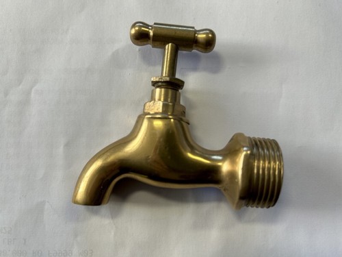 Bsp solid brass tap - 3/4",