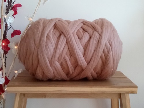 Latte beige merino - merino, roving