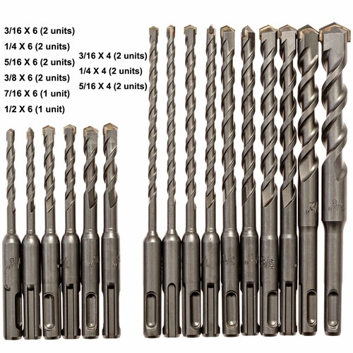 16pcs sds plus drill - sds, bit