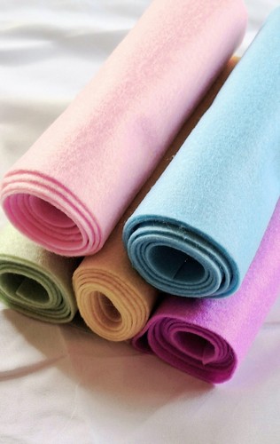 Craft felt mini rolls - , x5pcs