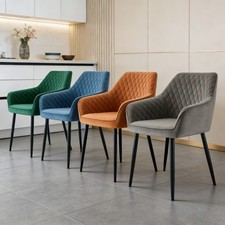 1/2/4X Dining Chairs Velvet
