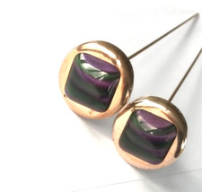 Vintage Glass Cabochon hatpin