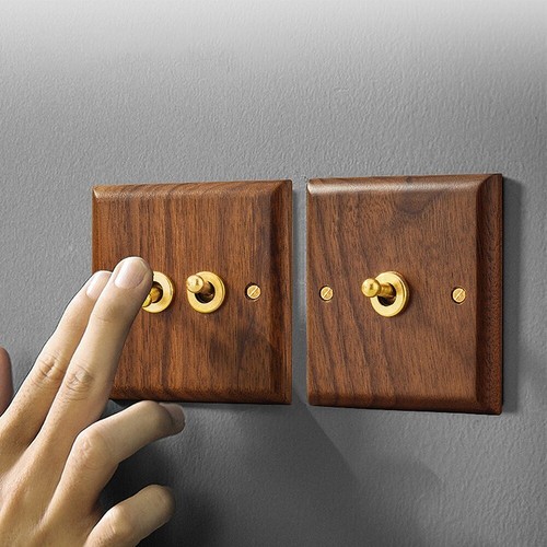 Stylish wooden toggle light - stylish,