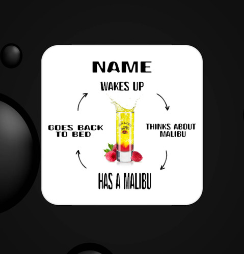 Malibu gift add name - name,, drink