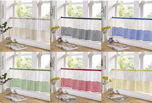 Voile gingham kitchen bathroom - voile,