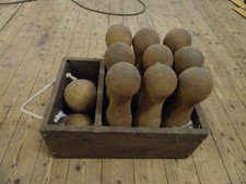 XL Large Boxed Set of Bespoke Handmade skittles & Bowls 