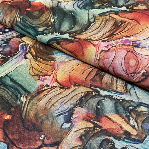 Rust marble ink swirl - marble,