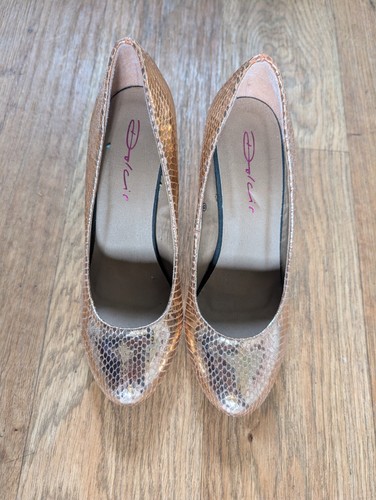 Size shiny gold dolcis shoes - dolcis,