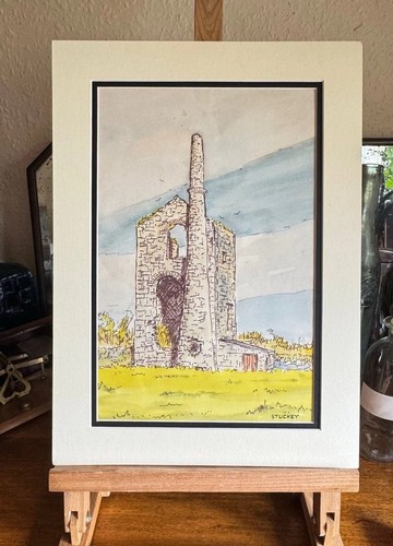 Vintage stuckey watercolour - vintage, &