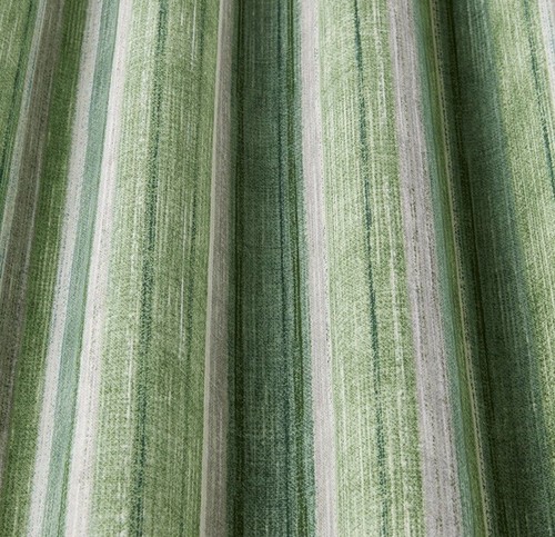Green stripe curtain fabric - stripe,