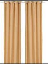 IKEA MOALINA Yellow Curtains 1