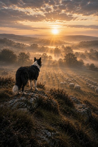 Borderless border collie - a4,