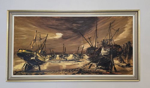Large original oil - oil, painting