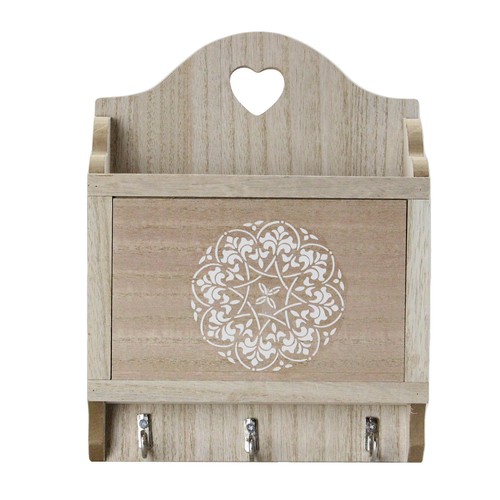 Wall mounted wooden keys box - wooden,