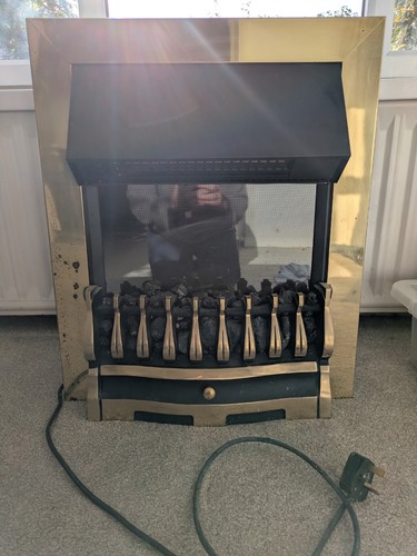 Dimplex electric brass fire - dimplex,
