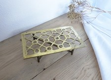 Victorian brass trivet ~
