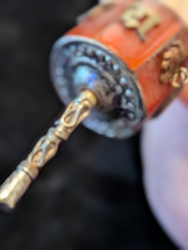 Tibetan prayer wheel cylinder - wheel,