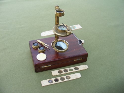 Antique simple microscope - antique,