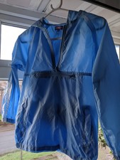 age 10 Mac in a Bag Miss M unisex, bright sky blue with white stripes on the arm