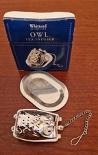 Stainless Steel Tea Infuser Whittard Chelsea Miniature Owl Strainer Boxed Unused
