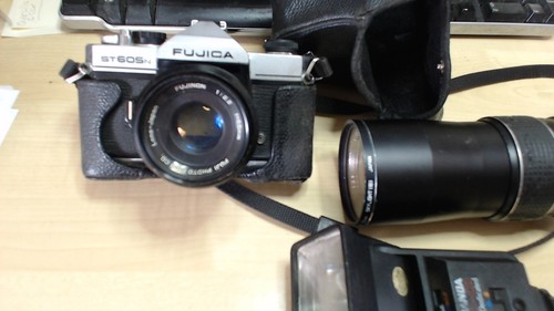 Fujica st605 slr film camera - film,