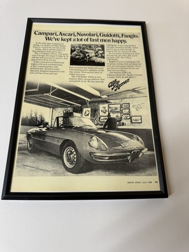 New framed print alfa romeo - new,