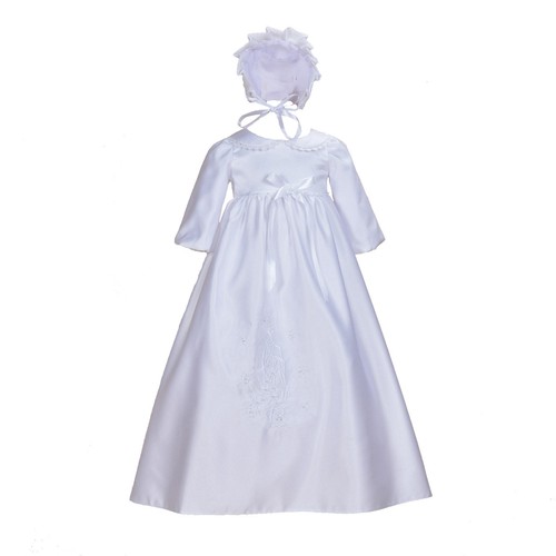Traditional white satin long - traditional,