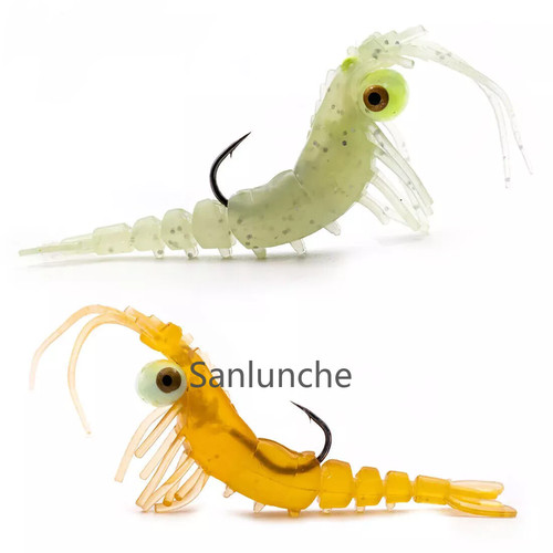 3pcs soft shrimp lua - soft,