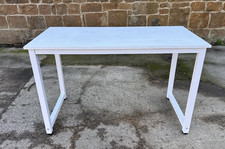 Modern White Computer Desk Workstation Home Office Study Writing Table 120x60cm