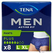 1x TENA Men Active Fit Incontinence Pants Plus - Large/Extra Large - Pack of 8