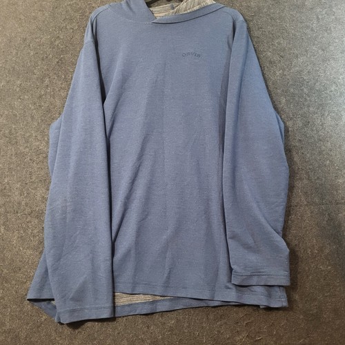 Orvis mens blue long - mens, sleeve