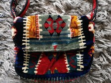 Vintage Carpet Handbag - Bury St Edmunds Suffolk - Original - 1990s