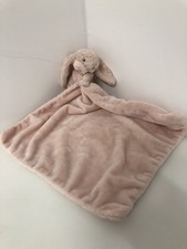 Jellycat Bashful Bunny Blanket Soft Toy Soother Baby Comforter light pink