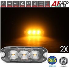 2x 3 Led Amber Recovery Strobe