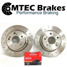 VW Golf R32 mk4 Audi TT 3.2 V6 Front C-Hook MTEC Brake Discs & Mintex Pads