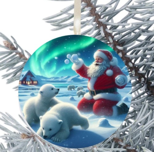 Polar bear gift decoration - gift,