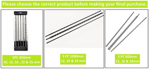 3pc 600mm sds plus - sds,