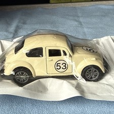 Die-Cast Volkswagen Beetle ‘Herbie 53’. 1:43 Scale. New/Sealed Bag.