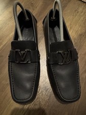 Louis Vuitton Men's Black Monte Carlo Moccasin UK SIZE 7 Drivers/Loafers Box