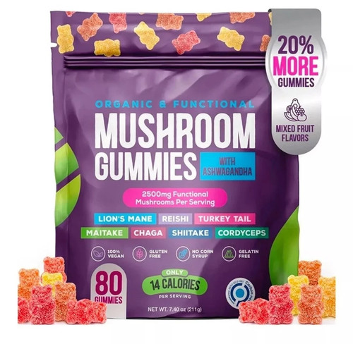 Mushroom gummies 2500mg - mushroom,